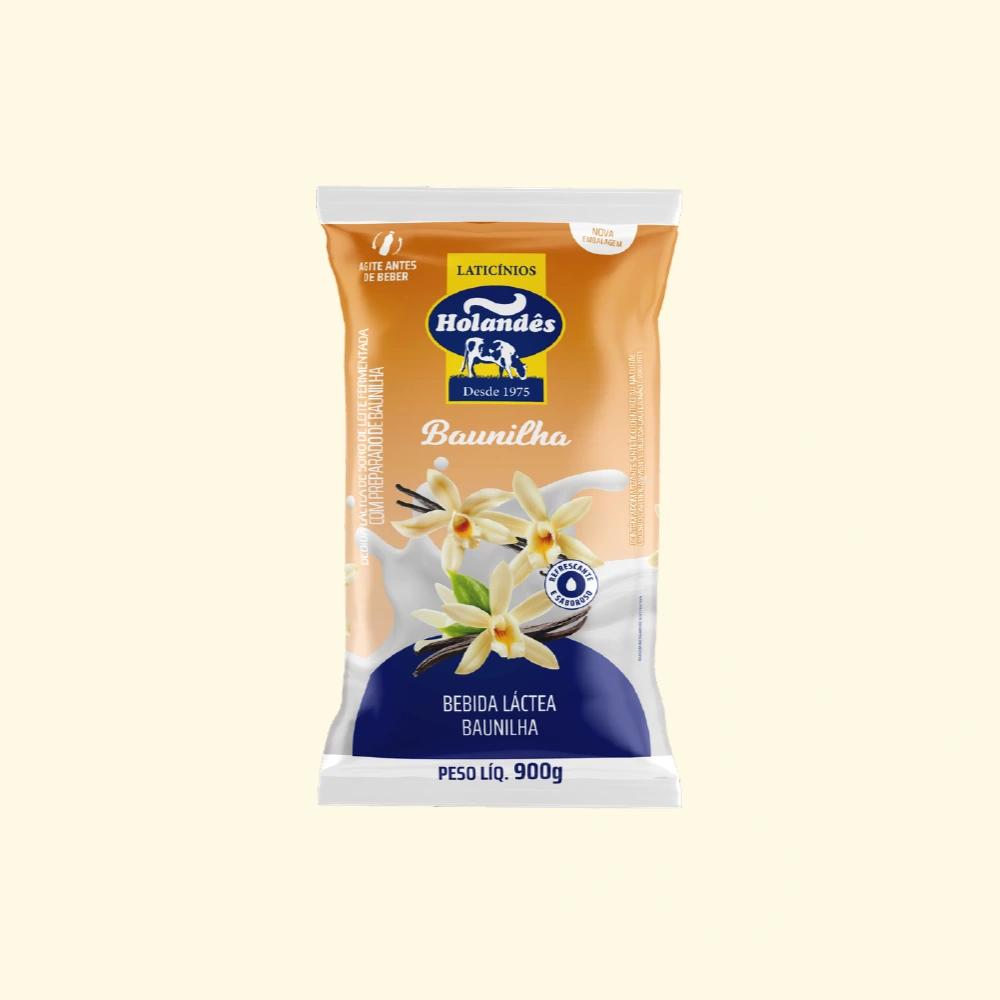 Bebida Láctea de Baunilha 900g - Laticínios Holandês